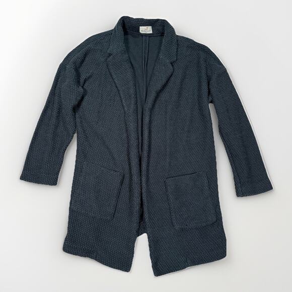 Marine Layer Lila Coat Cardigan Blazer Jacket Women's Size L Gray Knit Casual - Picture 2 of 9